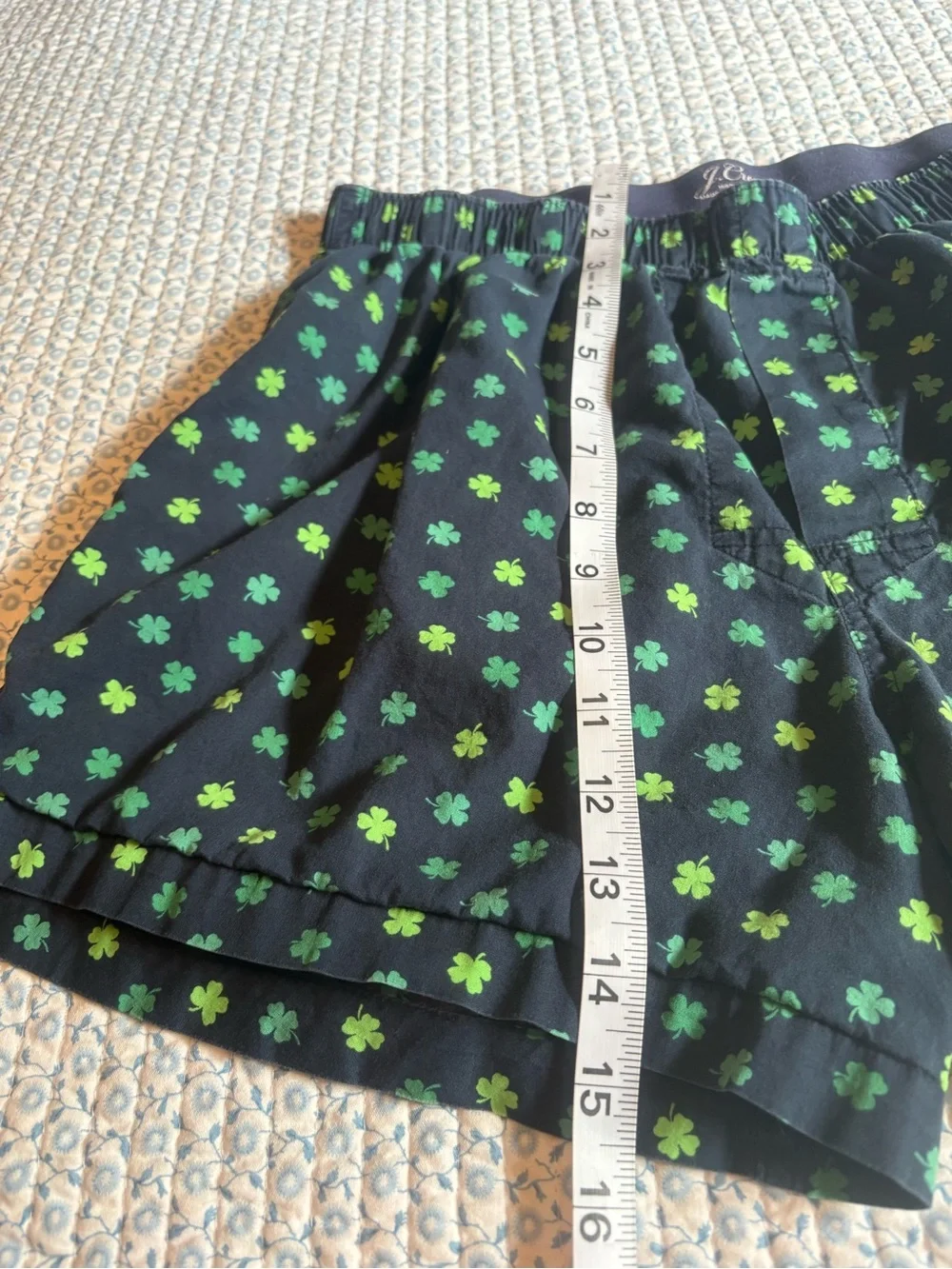 J Crew Shamrock Cotton Boxer Sleep Shorts